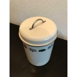 Boerenbont blik voorraadbus 20x14xm