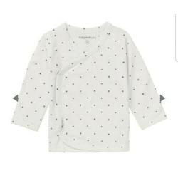 Noppies longsleeve overslagshirt broekje en muts mt 56 zgan