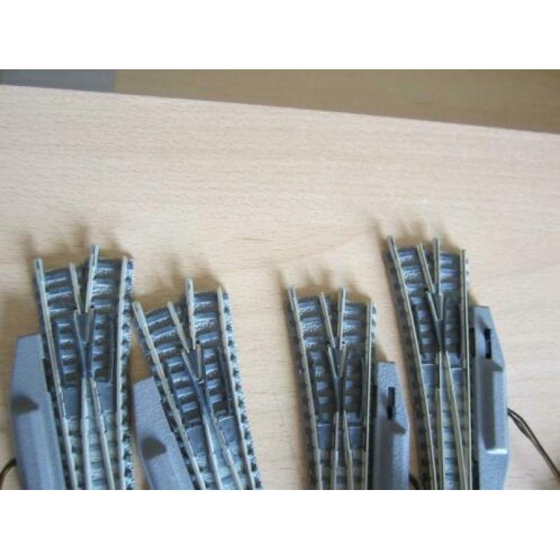 n spoor 4 (2 paar) donkere fleischmann electrische wissels