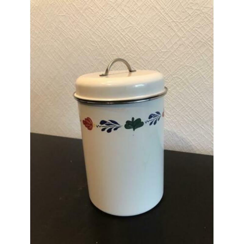 Boerenbont blik voorraadbus 20x14xm