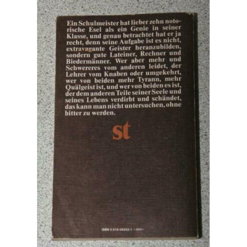 "Unterm rad". Roman van Hermann Hesse.