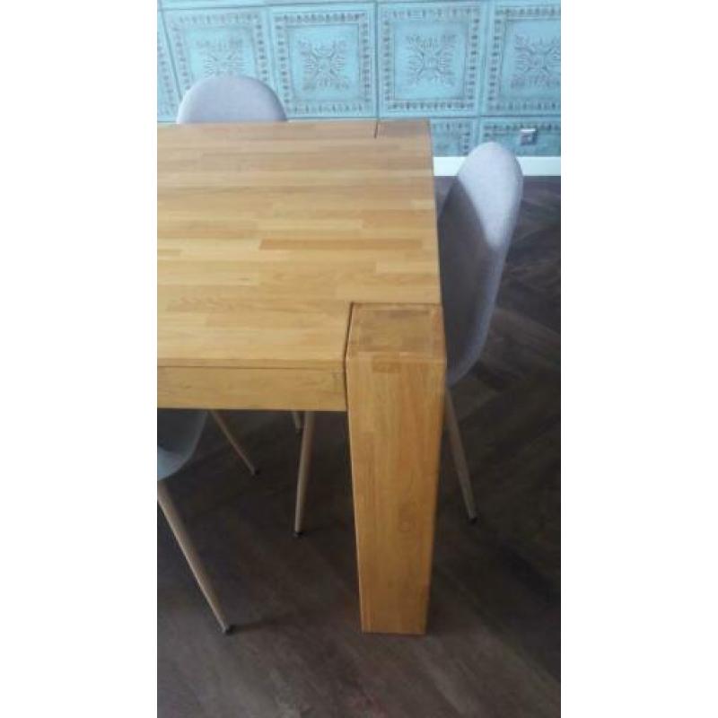 Eetkamertafel eiken 2.40m