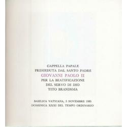 Titus Brandsma:ZALIGVERKLARING Basilica Vaticana- 3 nov.1985