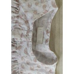 Mango blouse wit roze zwanen (2-3 jaar 98 cm) 86