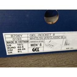 Nieuwe asics gel rocket 8 maat 44.5