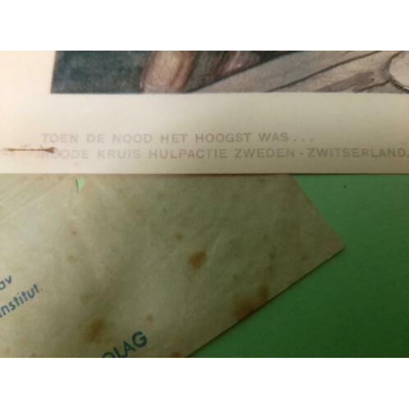 Hongerwinter Voedselhulp voedseldropping Zweedse boterwikkel