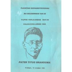 Titus Brandsma:ZALIGVERKLARING Basilica Vaticana- 3 nov.1985