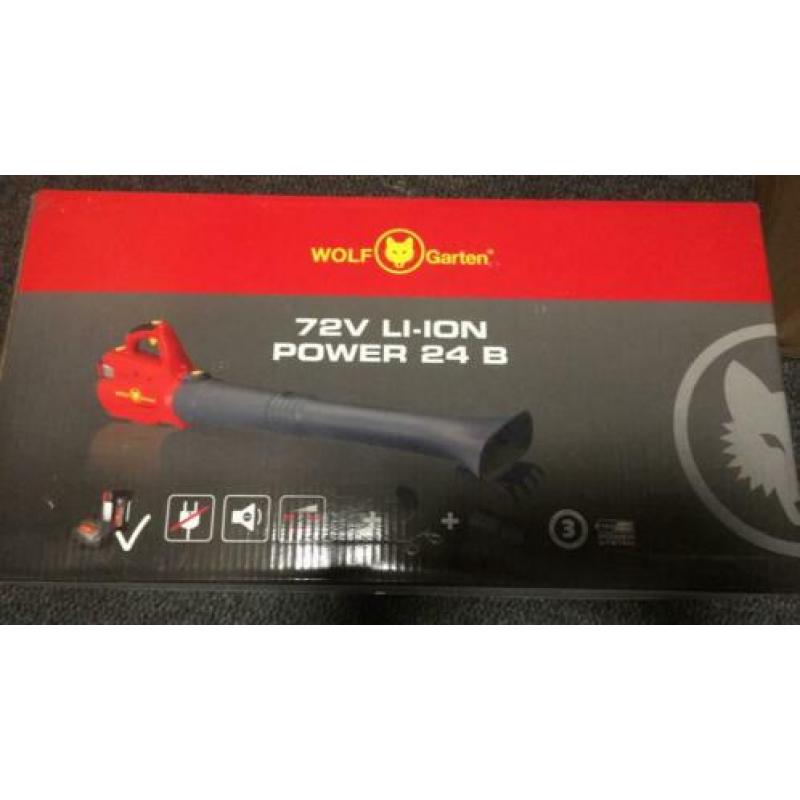 Wolf Garten 72V Li-Ion Power 24B bladblazer twv €223 (nieuw)