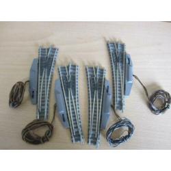 n spoor 4 (2 paar) donkere fleischmann electrische wissels