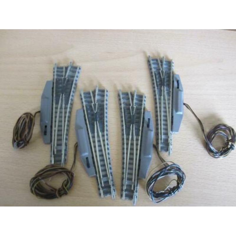 n spoor 4 (2 paar) donkere fleischmann electrische wissels