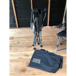 3 Dog opvouwbare campingstoel (2 stuks)