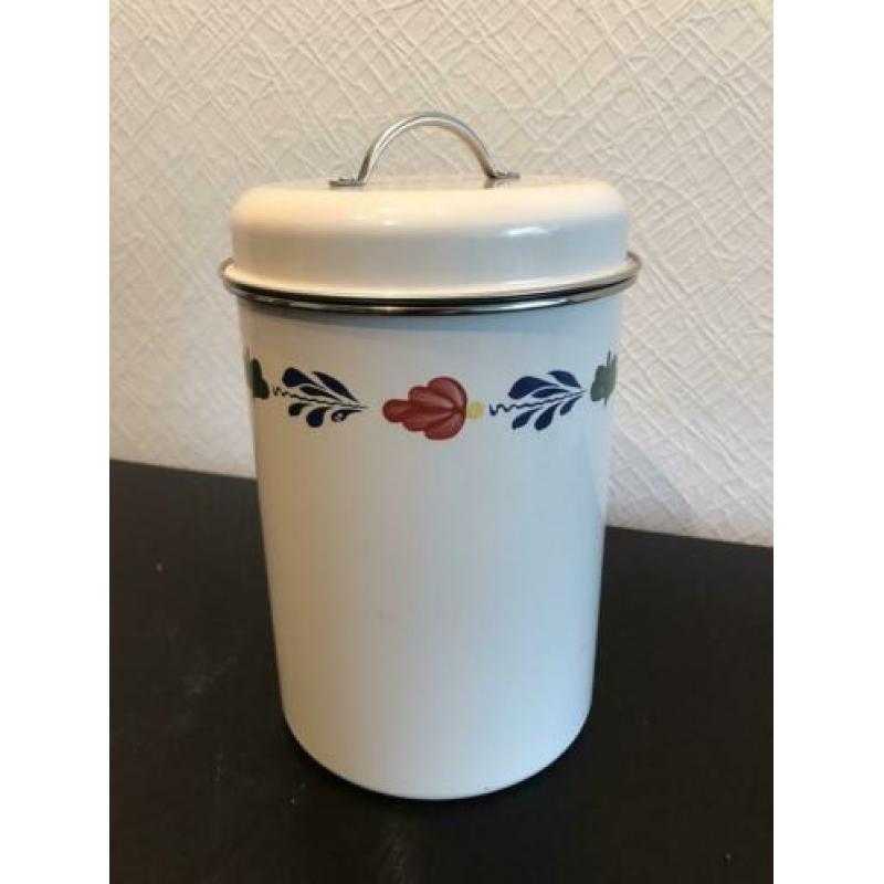Boerenbont blik voorraadbus 20x14xm