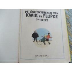 strips Kwik en Flupke de guitenstreken van 1e reeks 1954