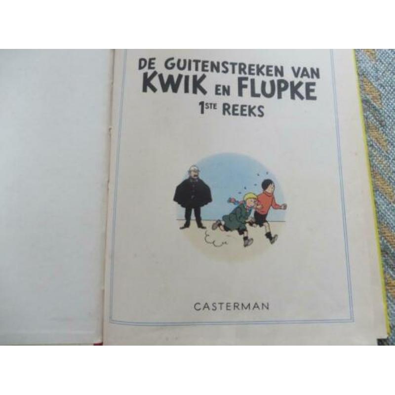 strips Kwik en Flupke de guitenstreken van 1e reeks 1954
