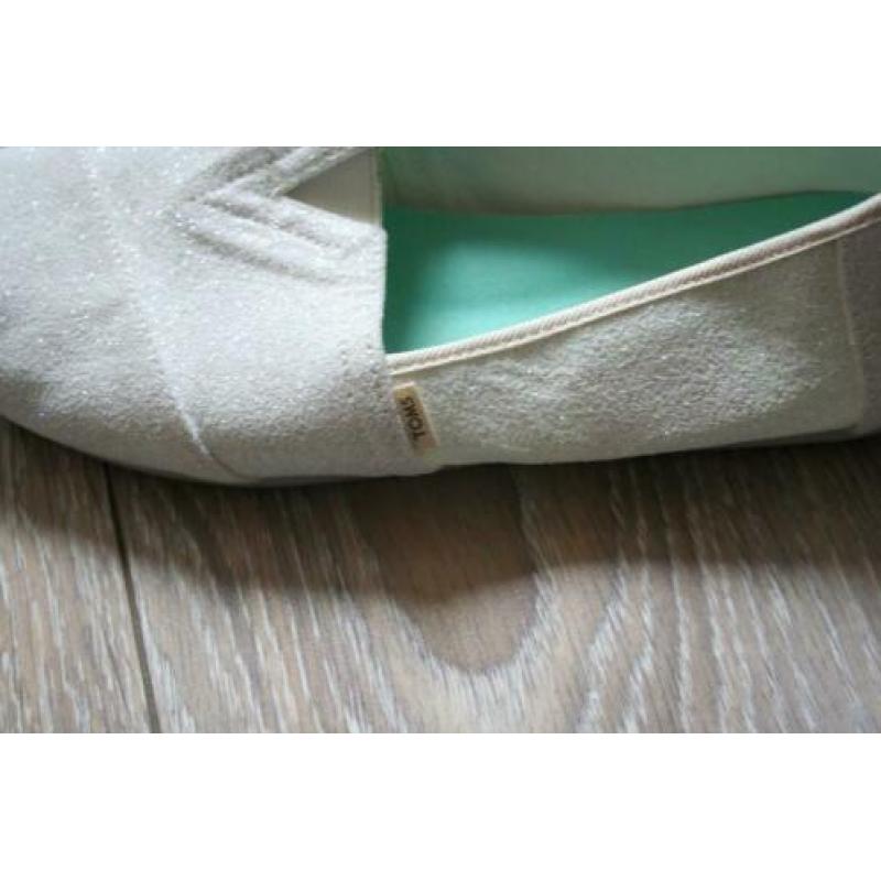 Witte sparkel Toms 42 1 x gedragen