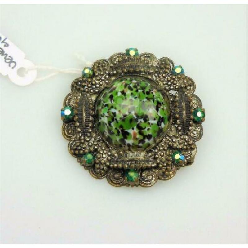 Opruiming Broche met Venetiaans glas uit ca1940 / Z2768