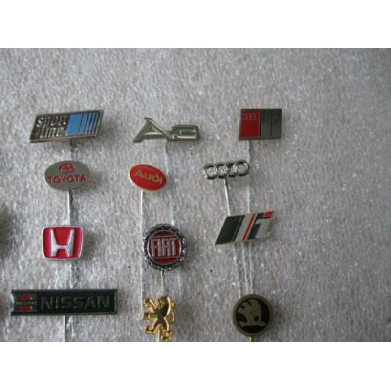 20 Mooie auto speldjes.o.a.FIAT,HONDA,AUDI,VW,SKODA,VOLVO