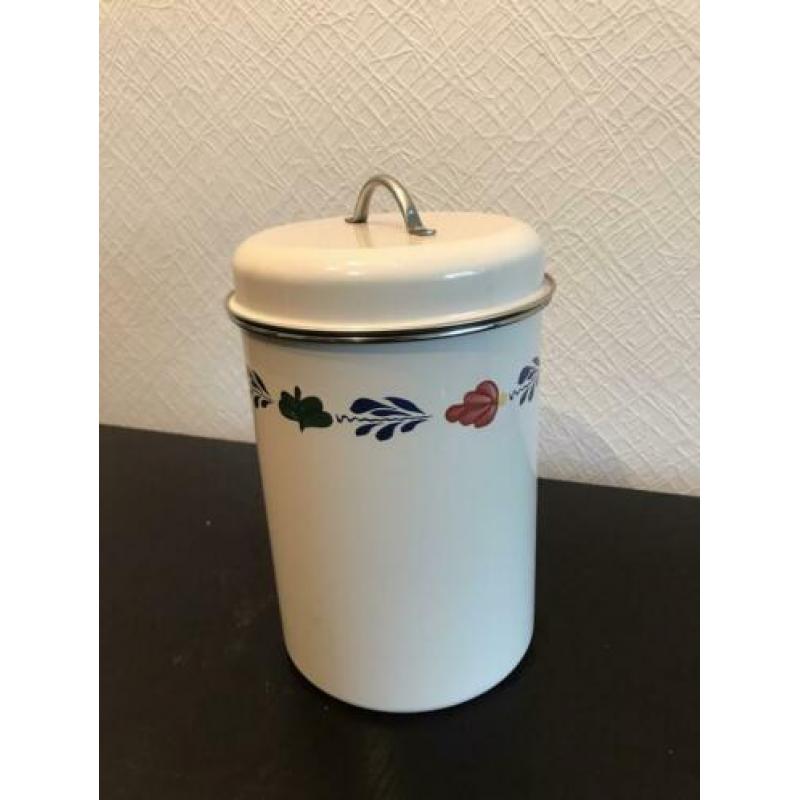 Boerenbont blik voorraadbus 20x14xm