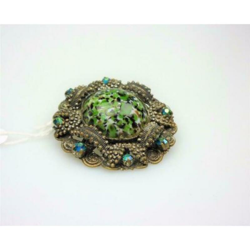 Opruiming Broche met Venetiaans glas uit ca1940 / Z2768