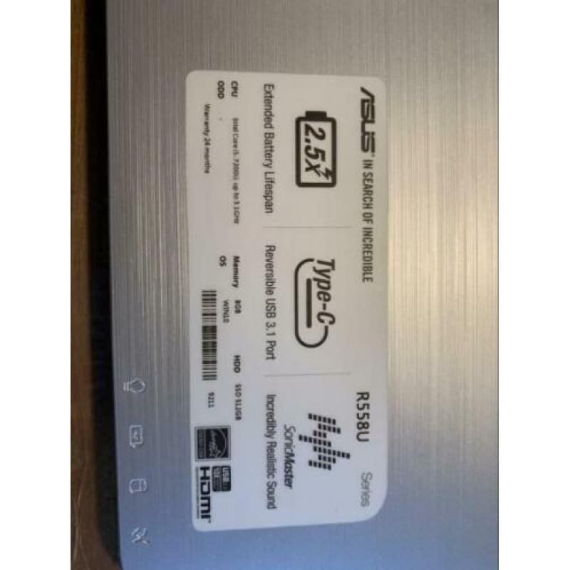 Asus laptop r558u