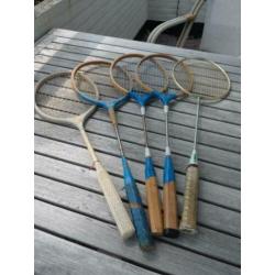 Retro badminton rackets - de luxe / shin tsun / flash / yone