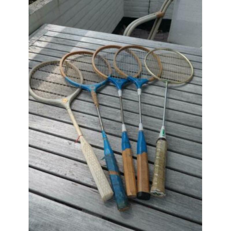 Retro badminton rackets - de luxe / shin tsun / flash / yone