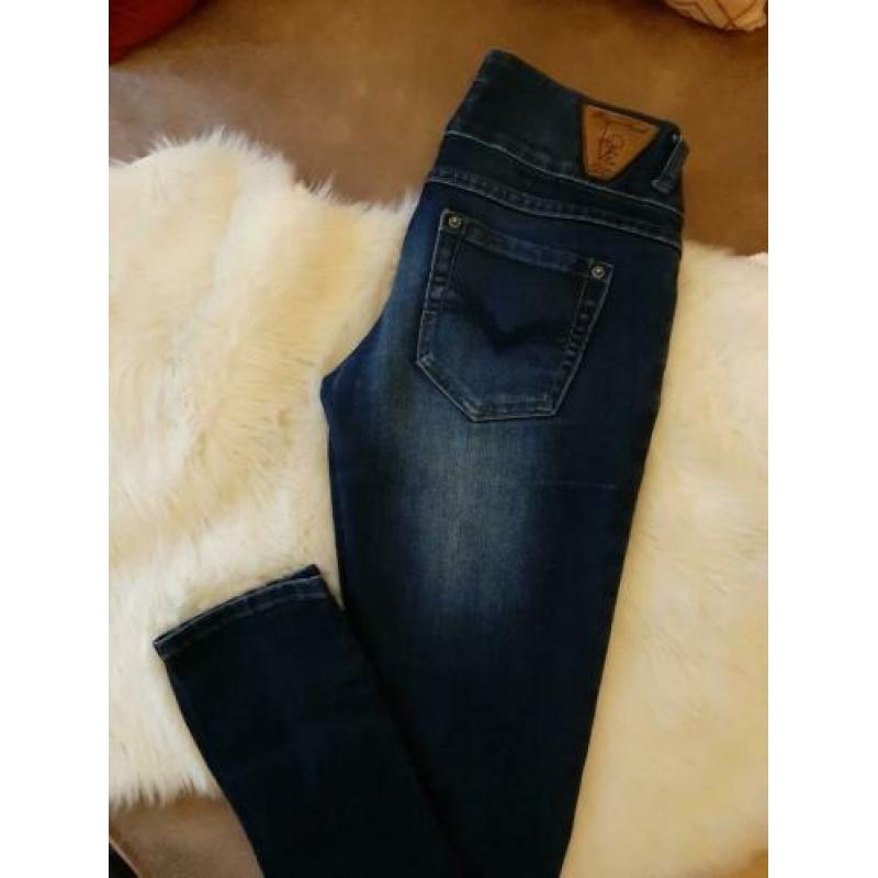 Skinny jeans 26/32 LOVE blauw spijkerbroek dames