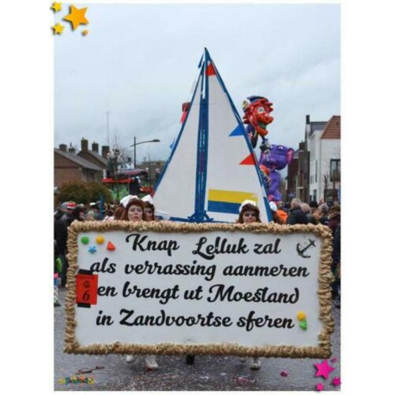 Carnaval optocht loopgroep boot vuurtoren matrozen
