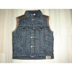 Pointer bodywarmer teddy/bont jeans maat 92