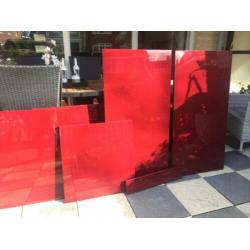 Keukendeuren(6)ladefront(1)mdf robijnrood hoogglans next 125