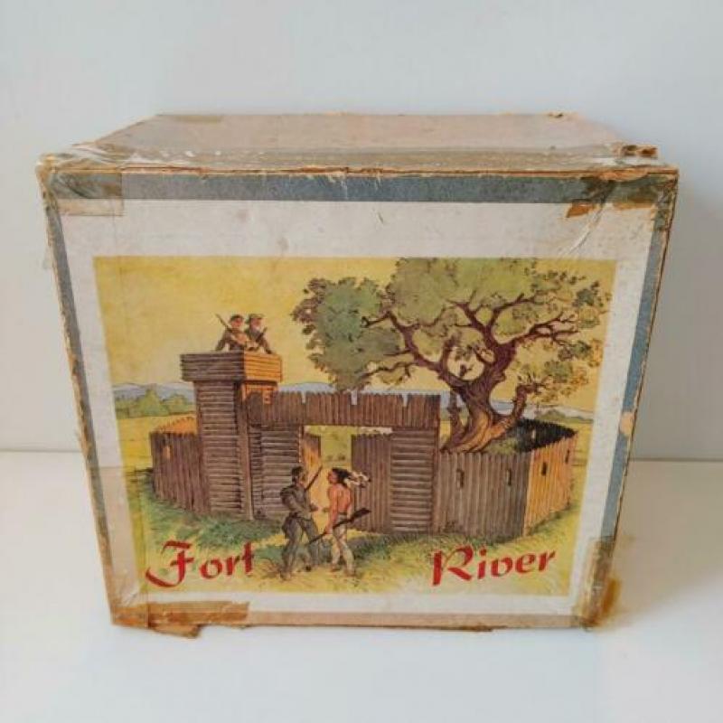 Fort River Elastolin Lineol Hausser Etc cowboy indiaan +DOOS