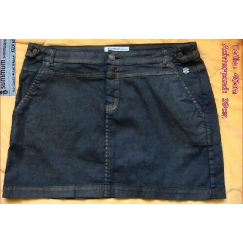 SUMMUM bronskleurige jeans rok maat 40 nieuw