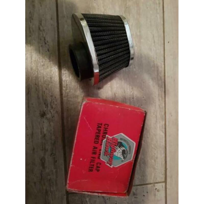 Diverse luchtfilters verchroomd