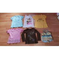 Veel merk lente/zomerkleren draagmaat 110/116
