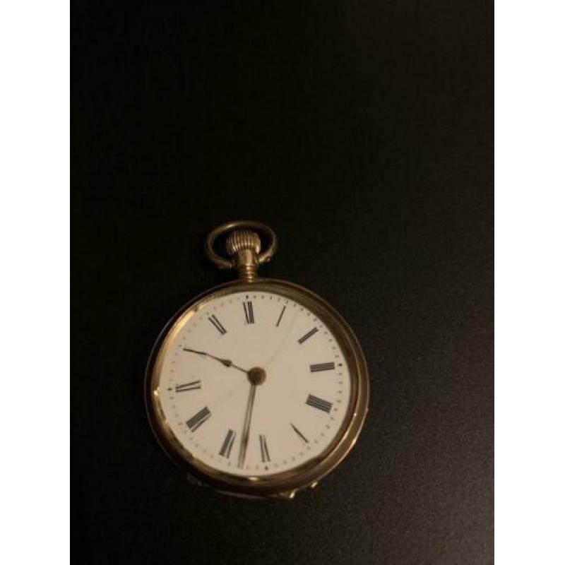 Remontoir 14 Karaats Gouden Zakhorloge