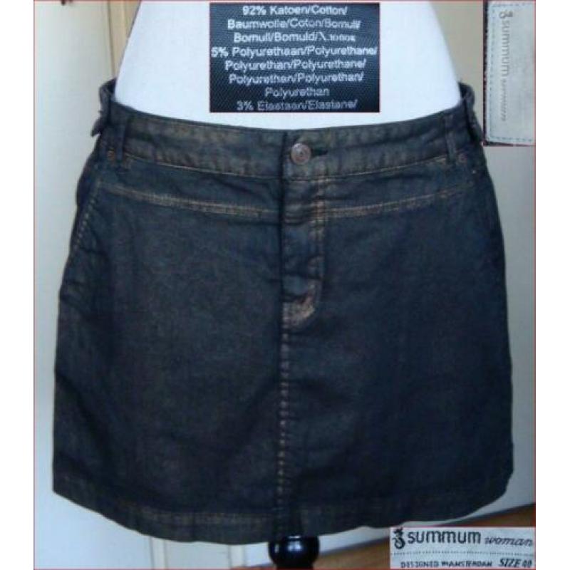 SUMMUM bronskleurige jeans rok maat 40 nieuw