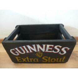 Houten bier krat/kist Guinness Extra Stout/vintage/man cave