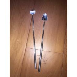 Terrarium gereedschap tools miniatuur Esschert hark schep