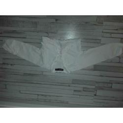 Witte jurkje met bolero maat 74/80