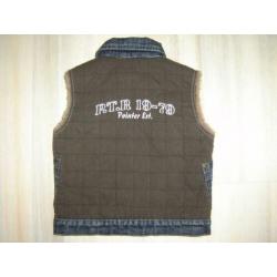 Pointer bodywarmer teddy/bont jeans maat 92