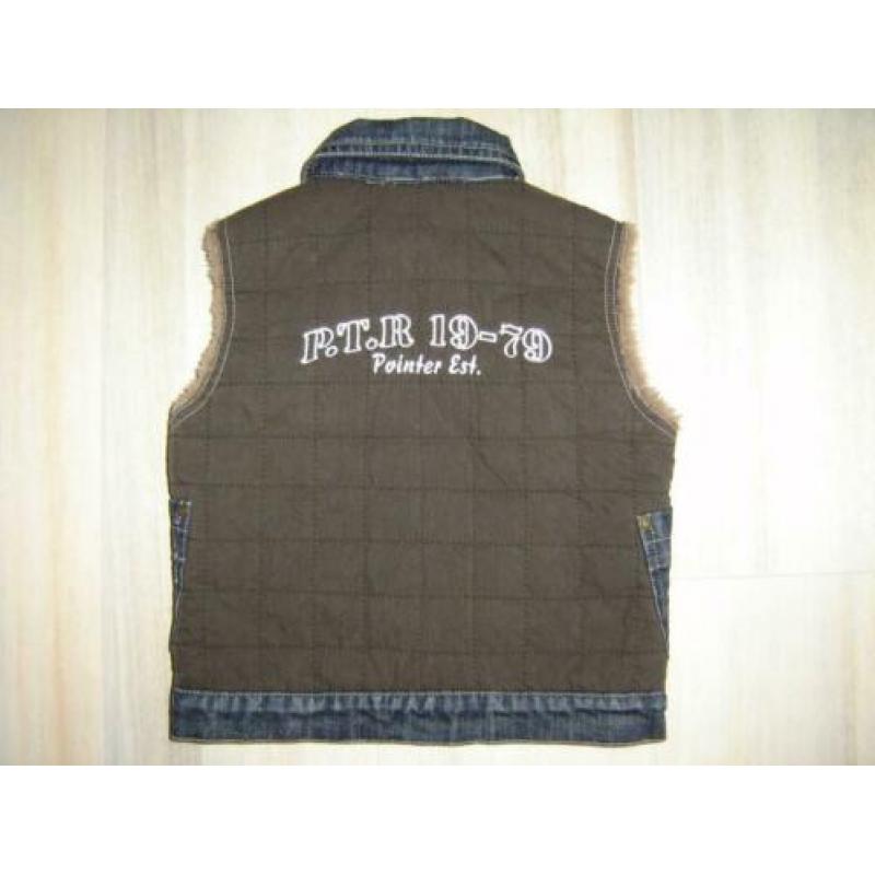 Pointer bodywarmer teddy/bont jeans maat 92