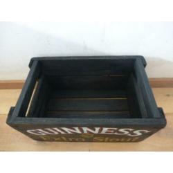 Houten bier krat/kist Guinness Extra Stout/vintage/man cave