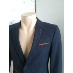 Saxoo London SL blauwe blazer/colbert maat M/48/50.