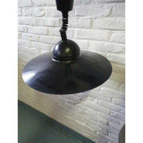 Vintage hanglamp met trekpendule