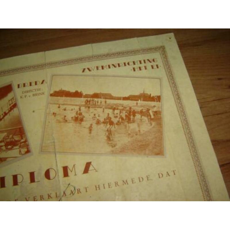 Breda Zwemdiploma Boeimeer en het Ei 1934