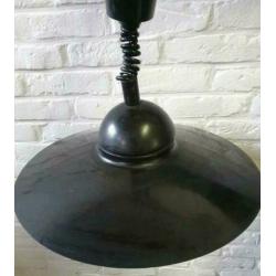 Vintage hanglamp met trekpendule
