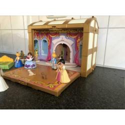 Prinsessen koffer en prinsessen slaapkamer