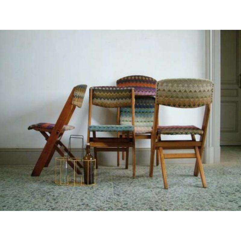 retro klapstoelen jr 50 / 60 klapstoel vintage fifties stoel
