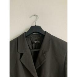 Louis Feraud vintage grijs blazer goud knoopjes 38 zomer set