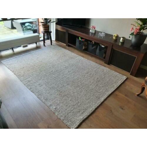 Handgeweven Vloerkleed / Tapijt Grijs 160x230cm